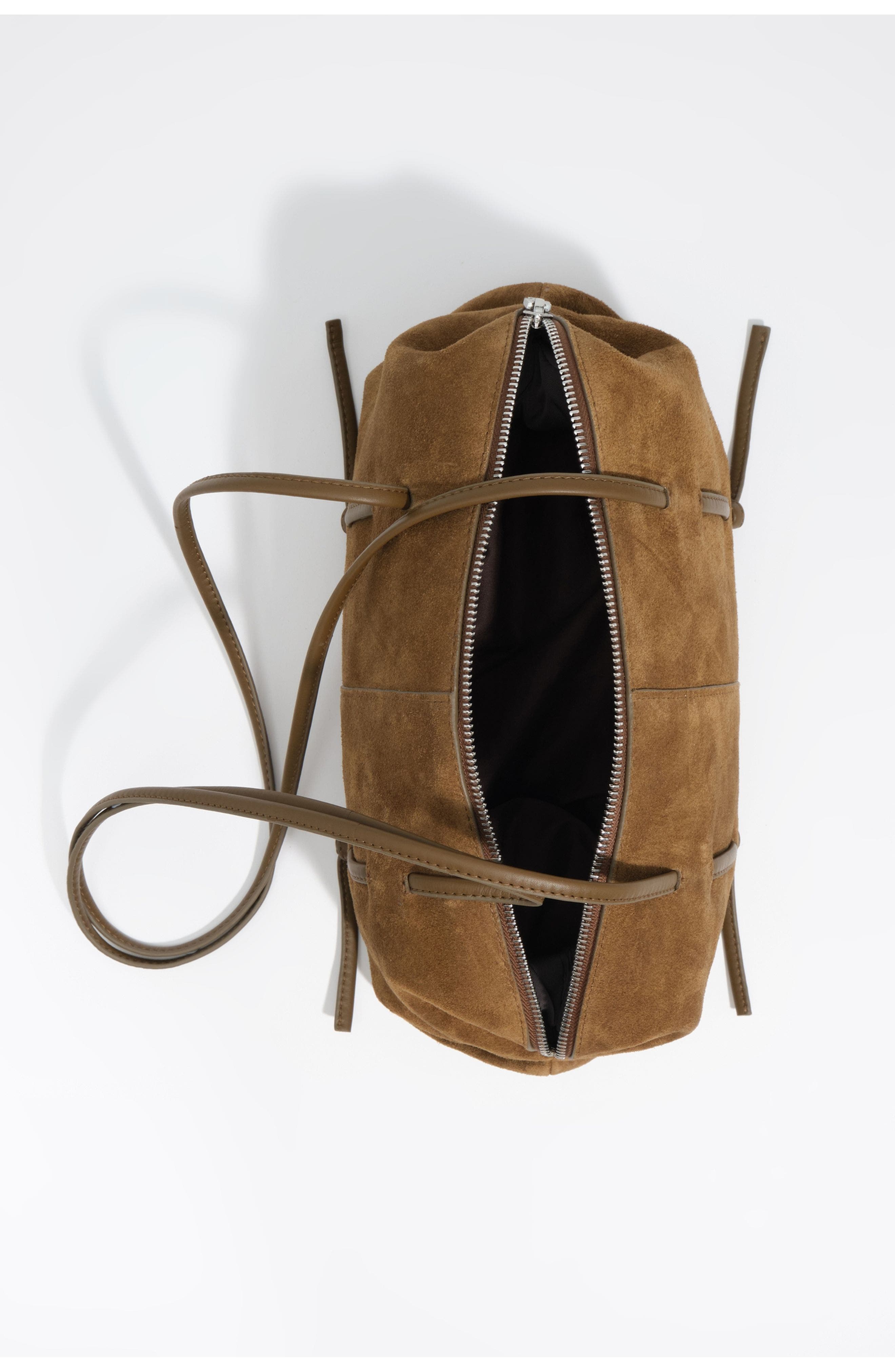Suede Lolita Shoulder Bag, Alternate, color, DARK OLIVE
