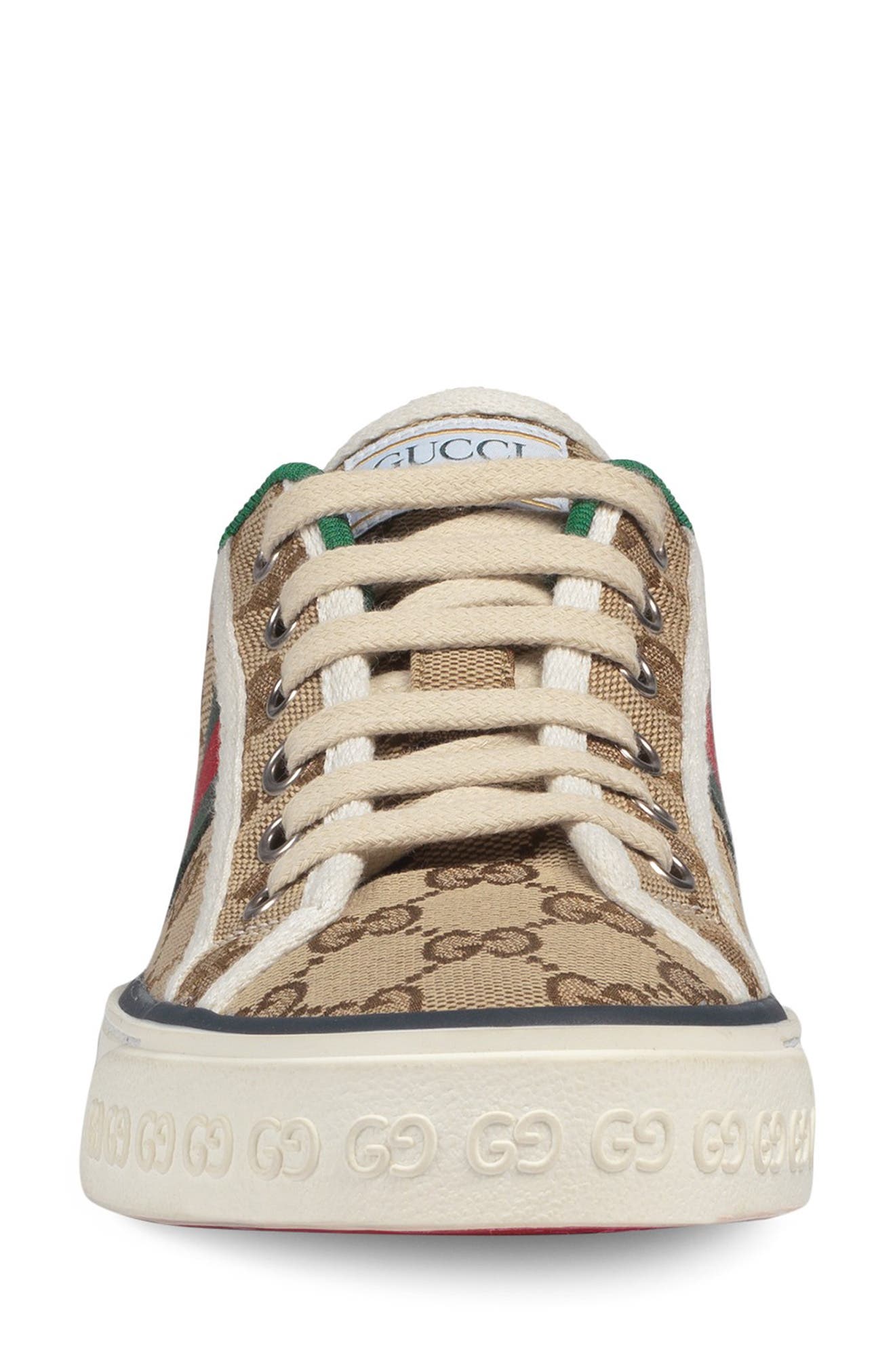 Gucci Tennis 1977 Platform Sneaker, Alternate, color, Beige