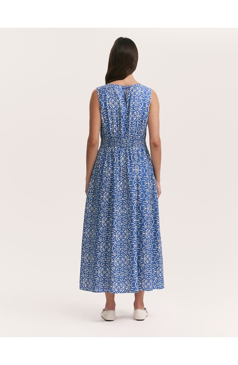Finery London Willow Floral Sleeveless Midi Dress, Alternate, color, Blue Batik