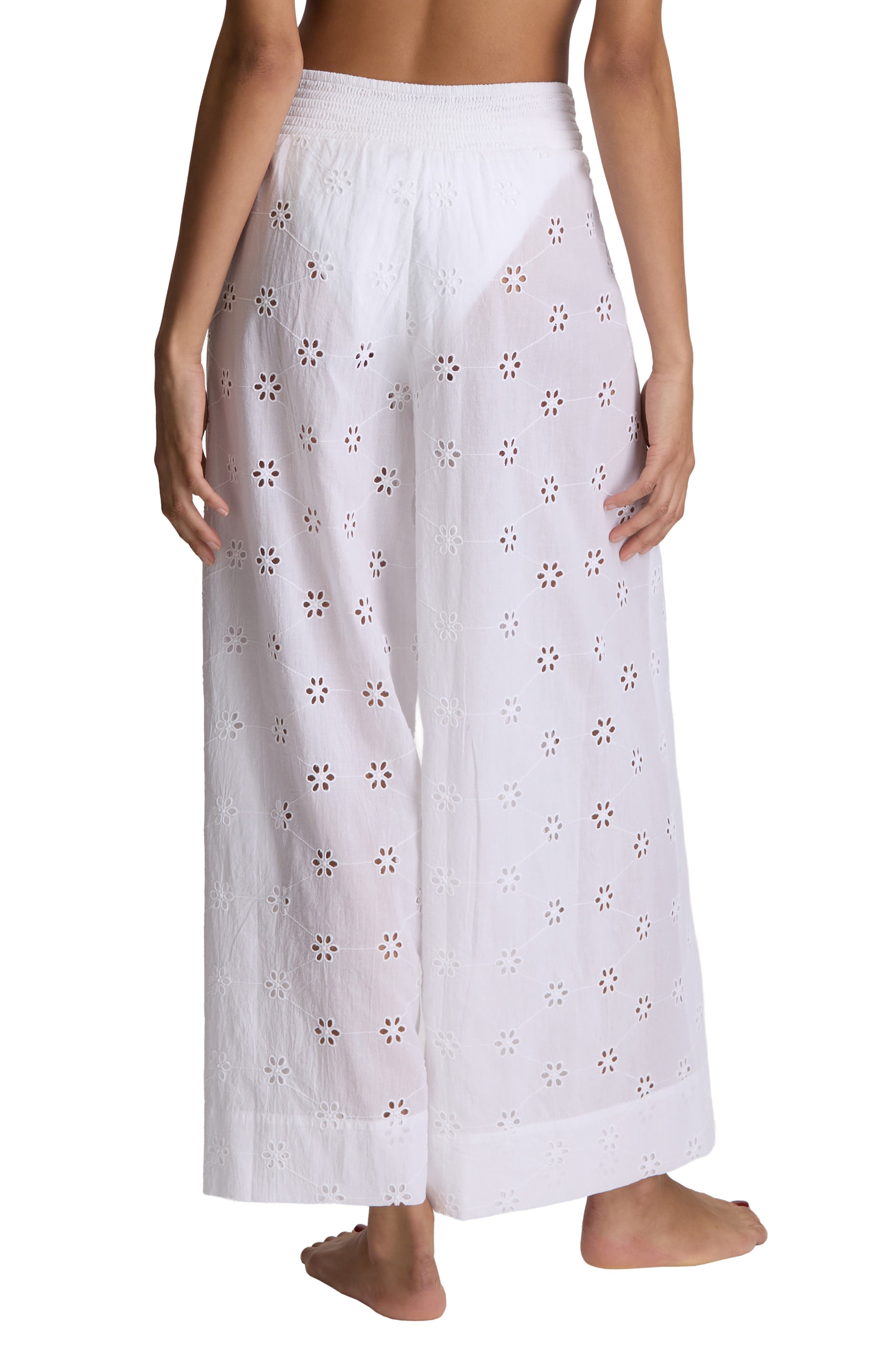 Eyelet Wrap Cover-Up Pants - image 2