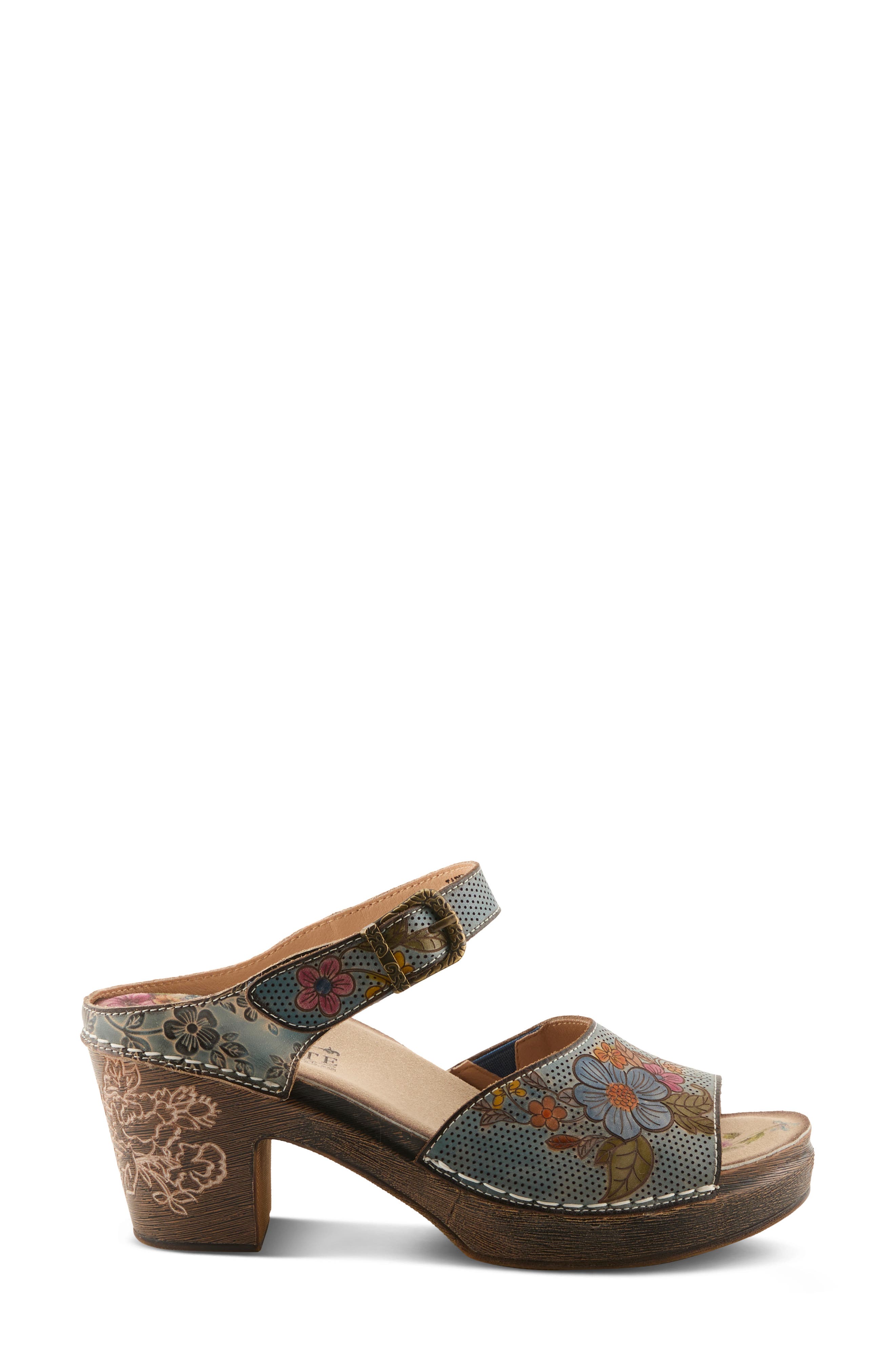 L'Artiste by Spring Step Japhette Platform Sandal, Alternate, color, Blue Multi