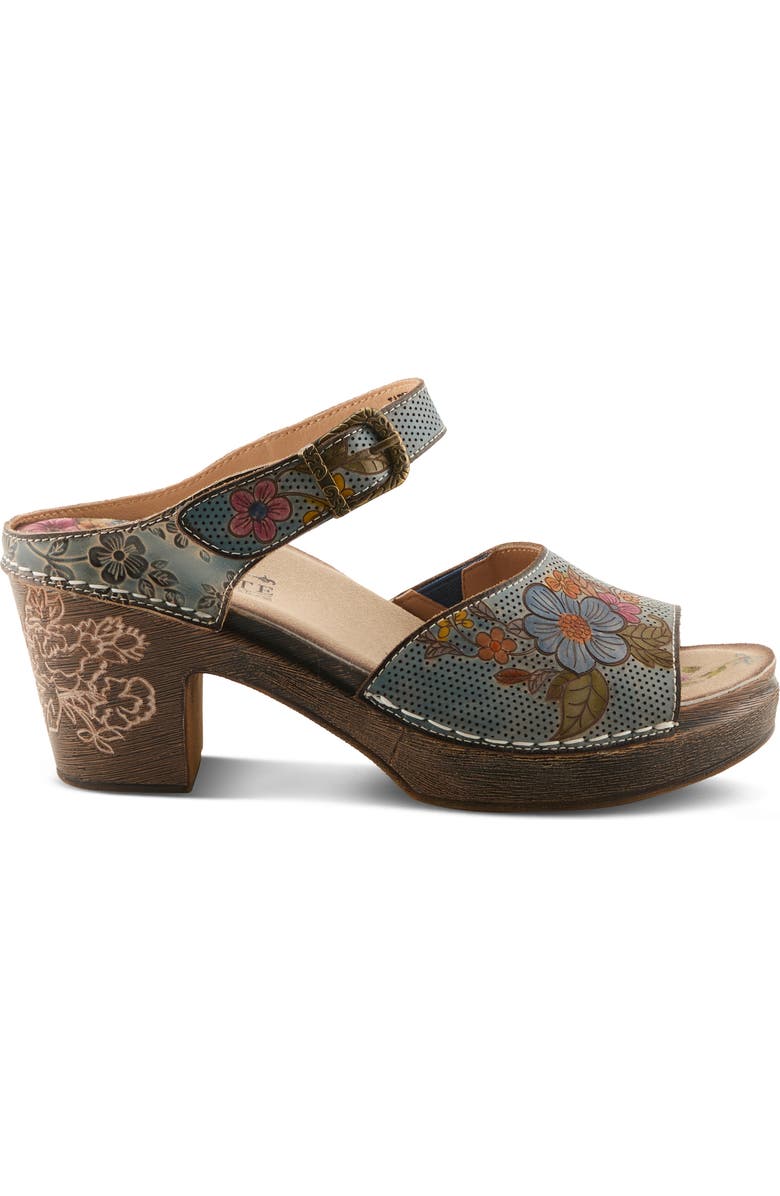 L'Artiste by Spring Step Japhette Platform Sandal, Alternate, color, Blue Multi