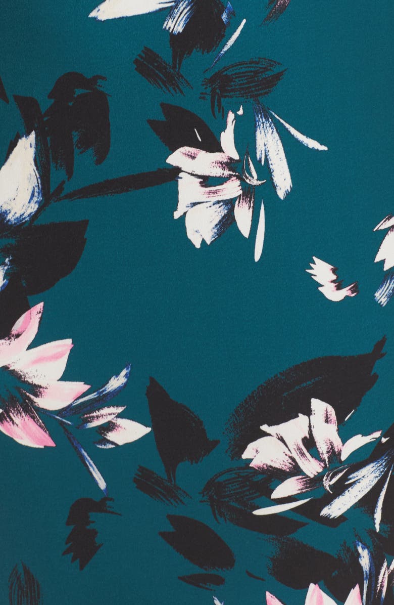 Eliza J Floral Faux Wrap Sheath Dress, Alternate, color, 