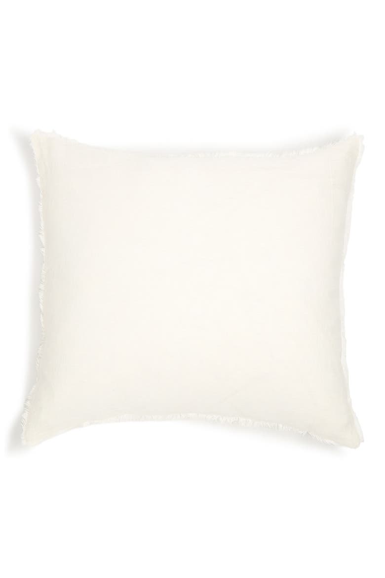 Hunter Euro Pillow Sham, Main, color, CREAM