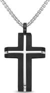 EDFORCE INLAY CROSS NECKLACE