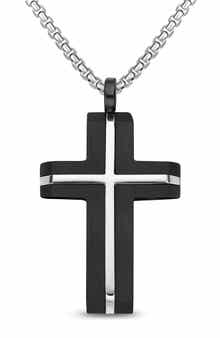 EDFORCE INLAY CROSS NECKLACE