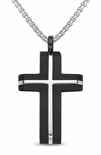 INLAY CROSS NECKLACE