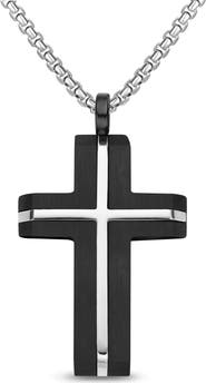 EDFORCE INLAY CROSS NECKLACE