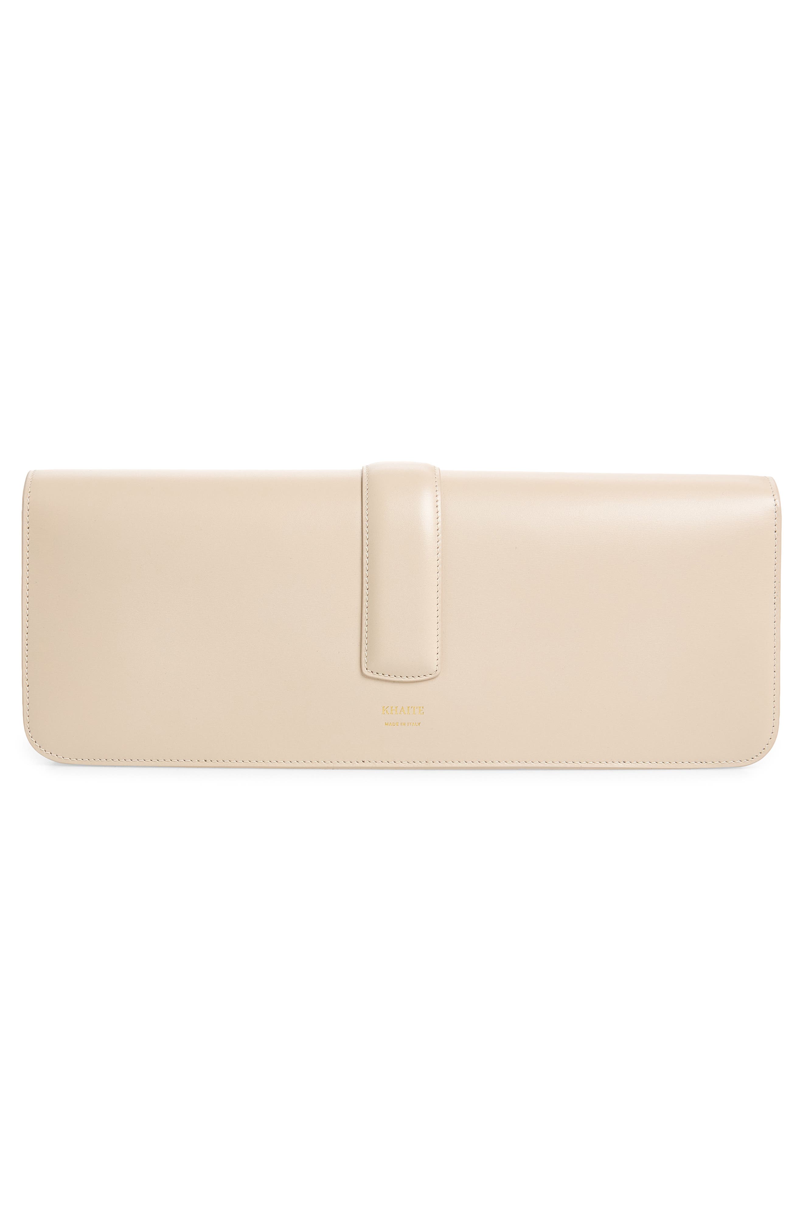 Blake Leather East/West Clutch, Alternate, color, BURRO