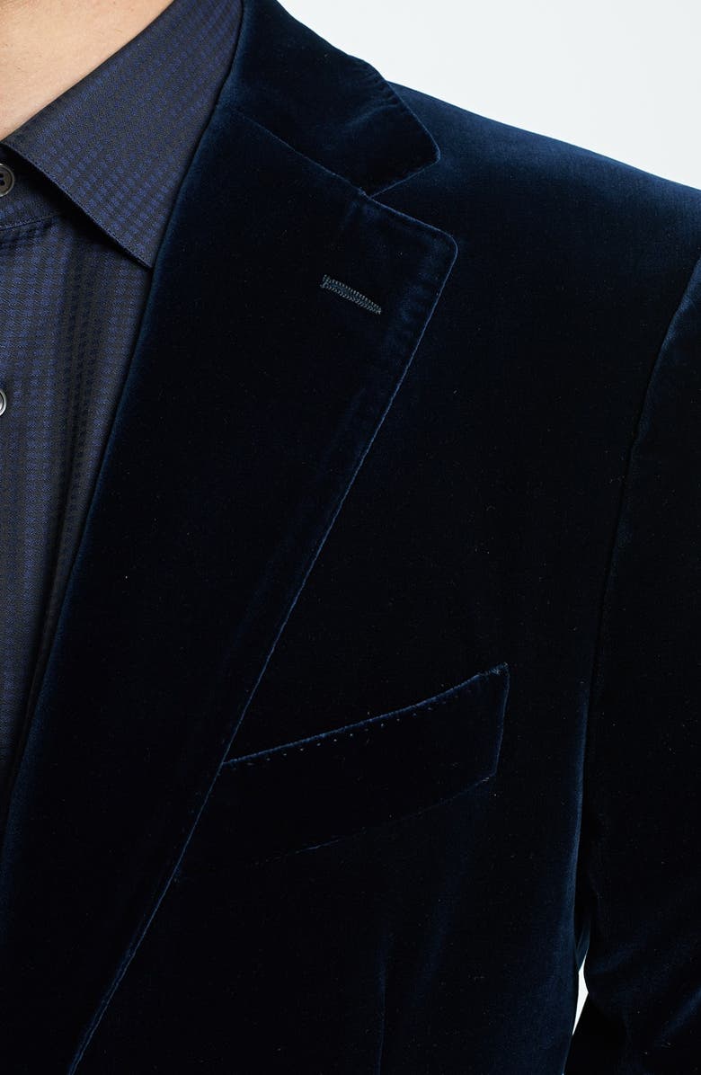 FERRAGAMO Salvatore Ferragamo Velvet Two-Button Blazer, Alternate, color, 