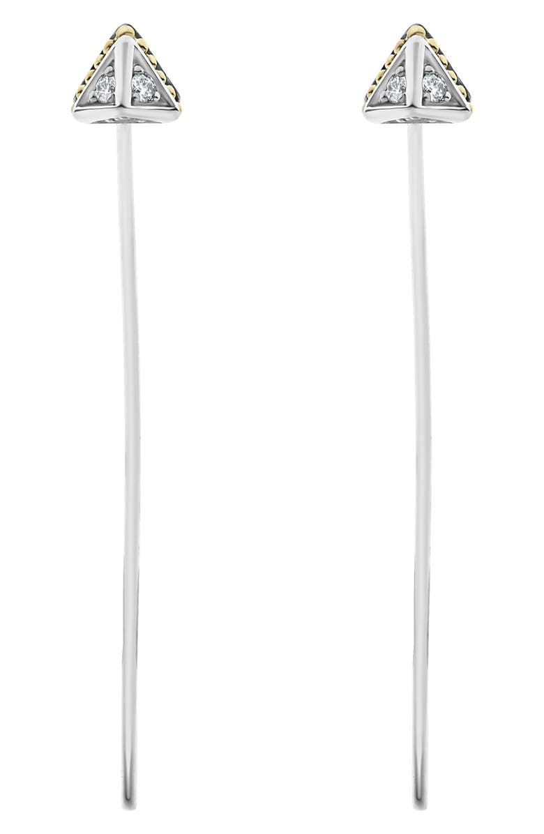 LAGOS Diamond Small Pyramid Threader Earrings, Main, color, 