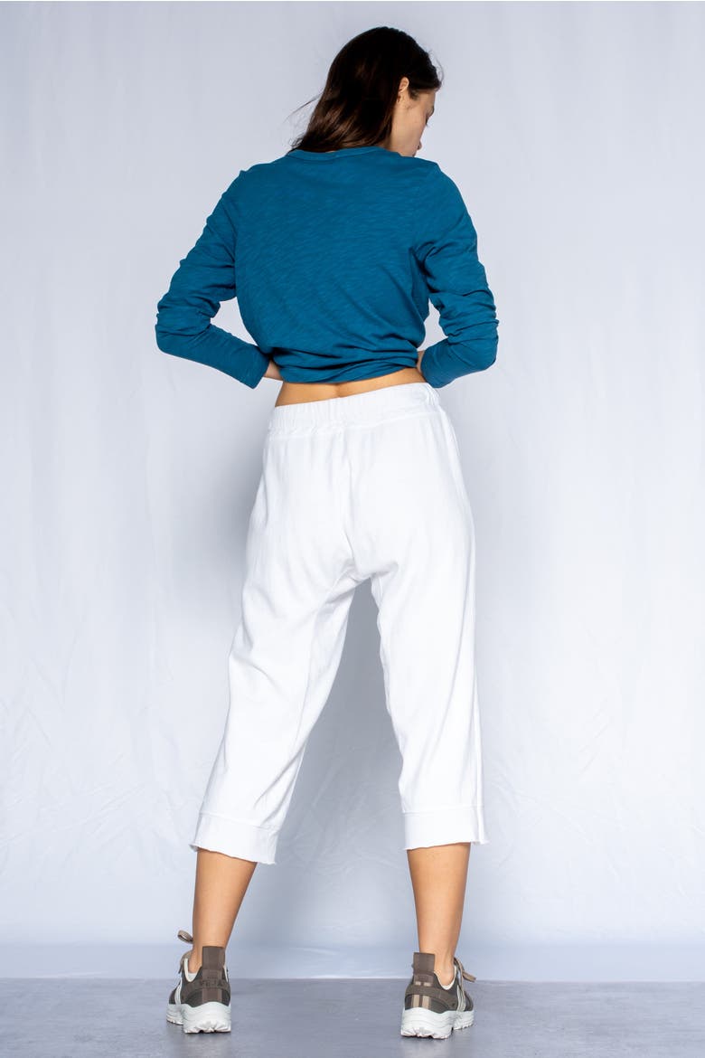 Crop Raw Jogger Easy Fit Pants, Alternate, color, Raw Umber