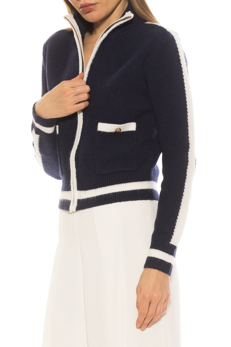 Dewey Knit Jacket, Alternate, color, NAVY