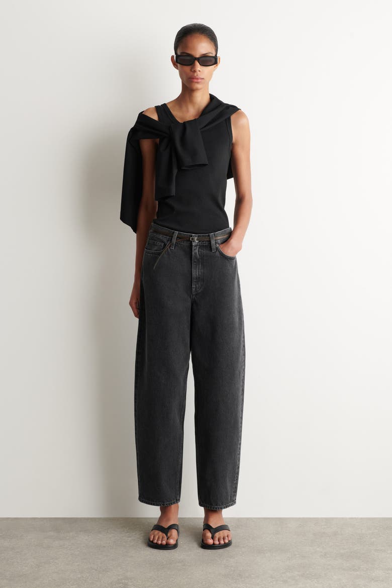 Arch Tapered Jeans, Main, color, BLACK