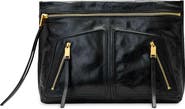 AllSaints Jean Rey Leather Clutch