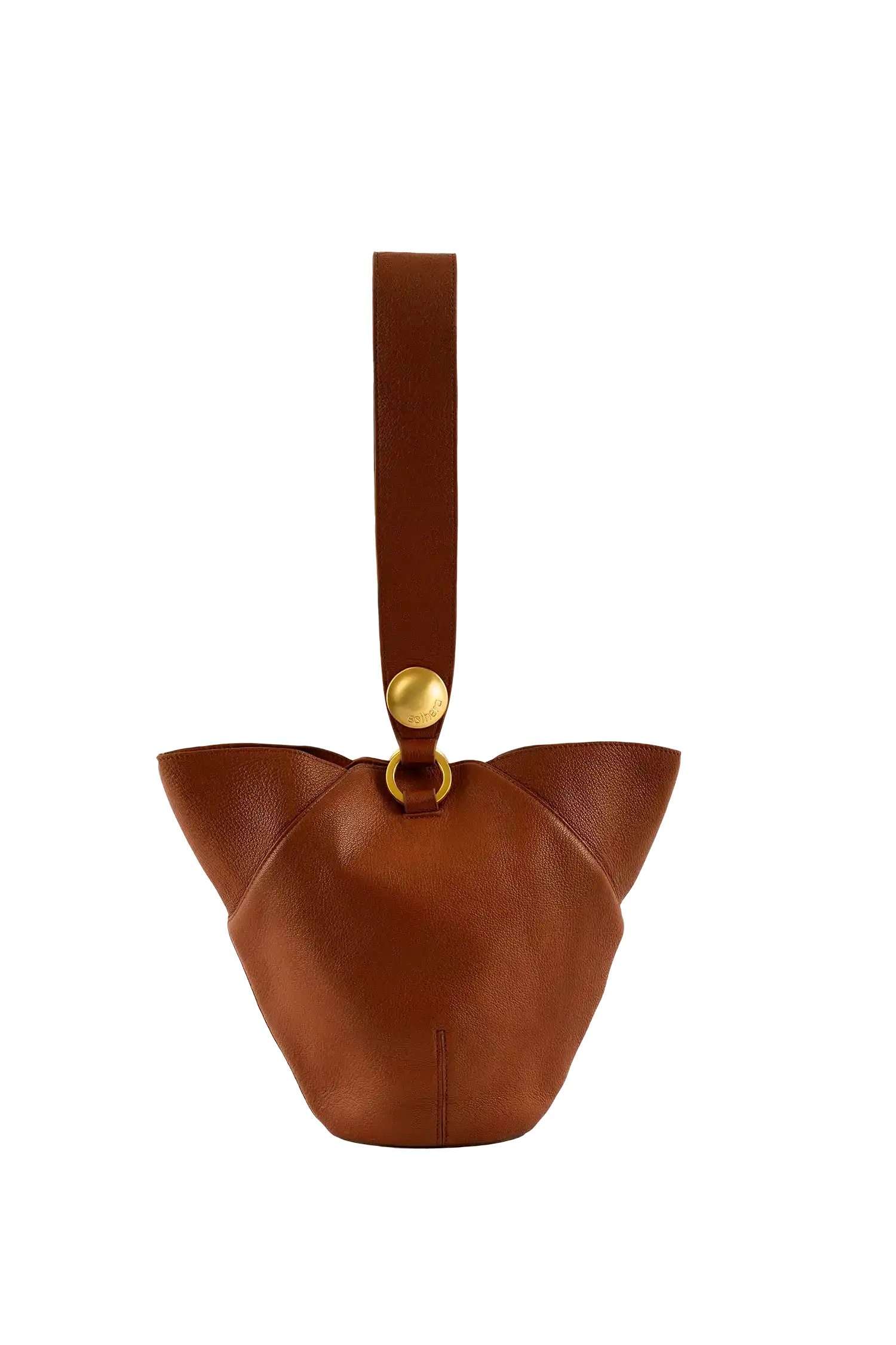 Esthera 2PM Leather Handbag, Main, color, Brown