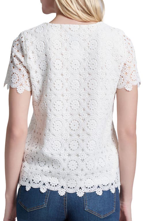 Jones New York Crochet Top In Nyc White