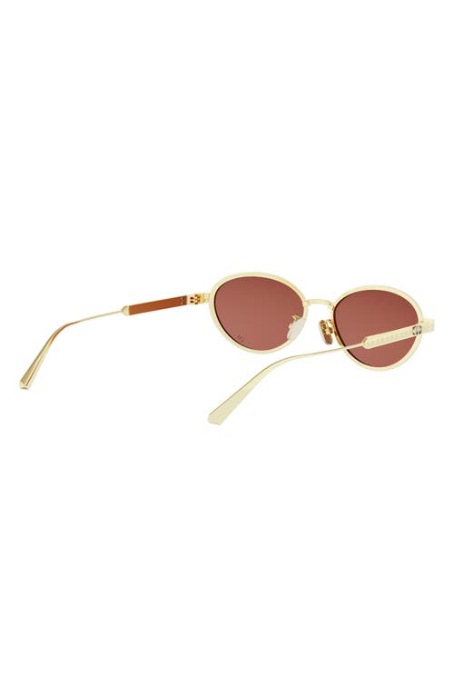 Dior Cannage S2u 55mm Rectangular Sunglasses In Purple