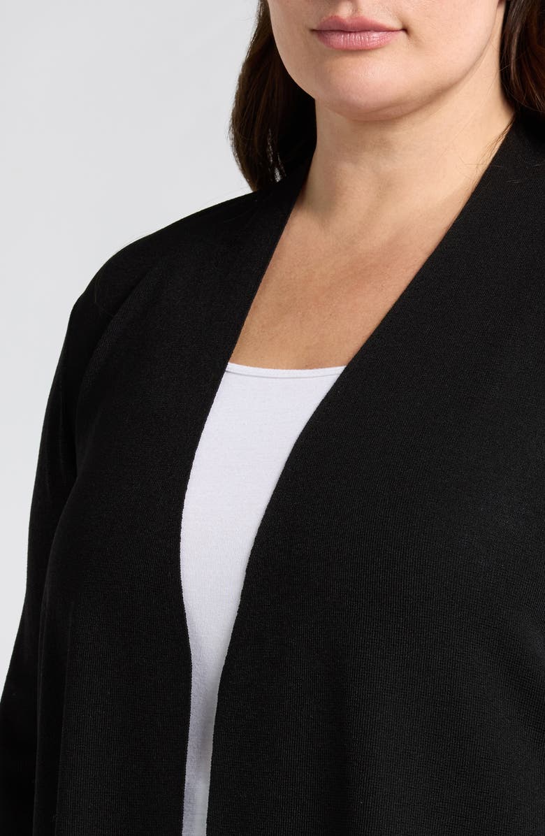 Anne Klein Napa Open Front Longline Cardigan, Alternate, color, 