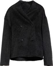 Loulou de Saison Wes Alpaca & Wool Double Breasted Jacket