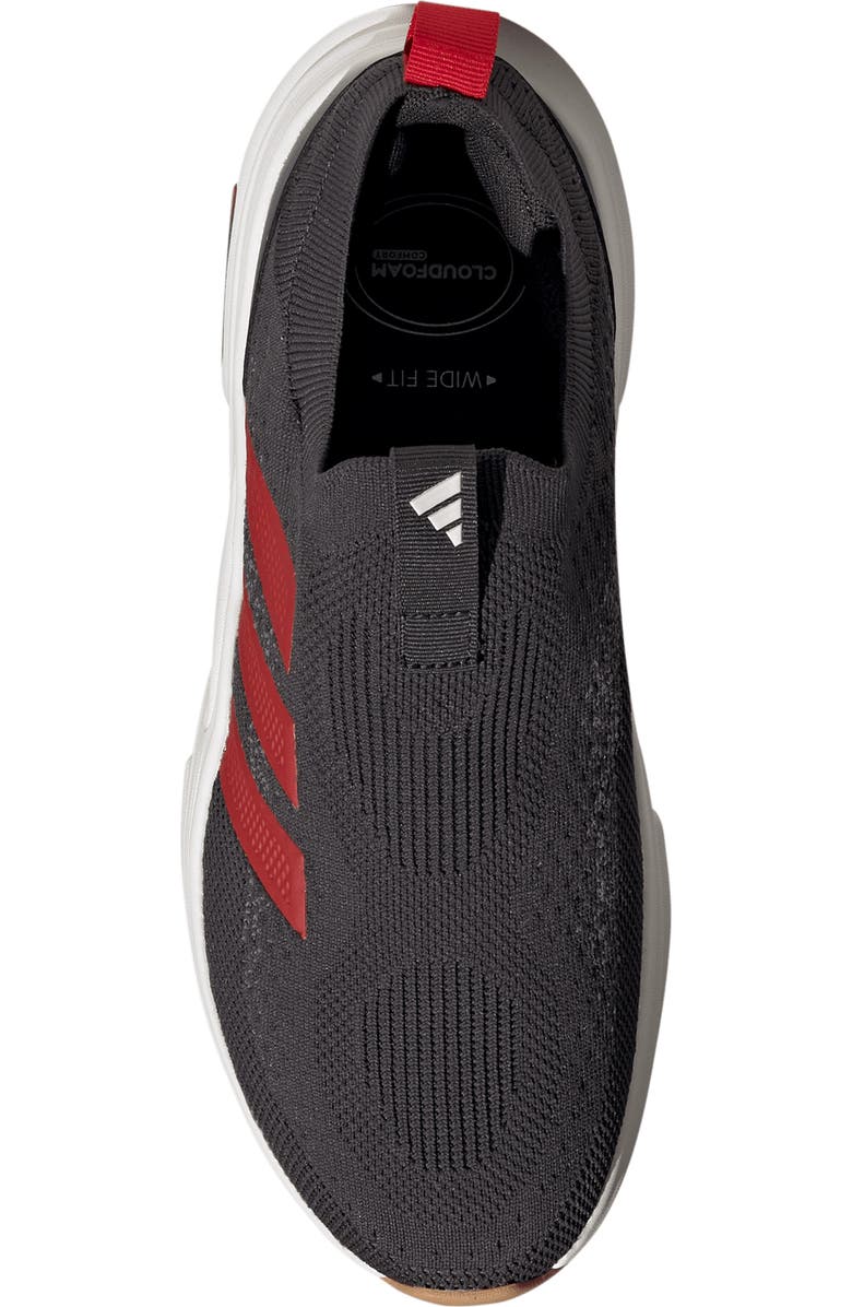 adidas Cloudfoam Cuxxion Slip-On Sneaker, Alternate, color, Carbon/ Scarlet/ Core White