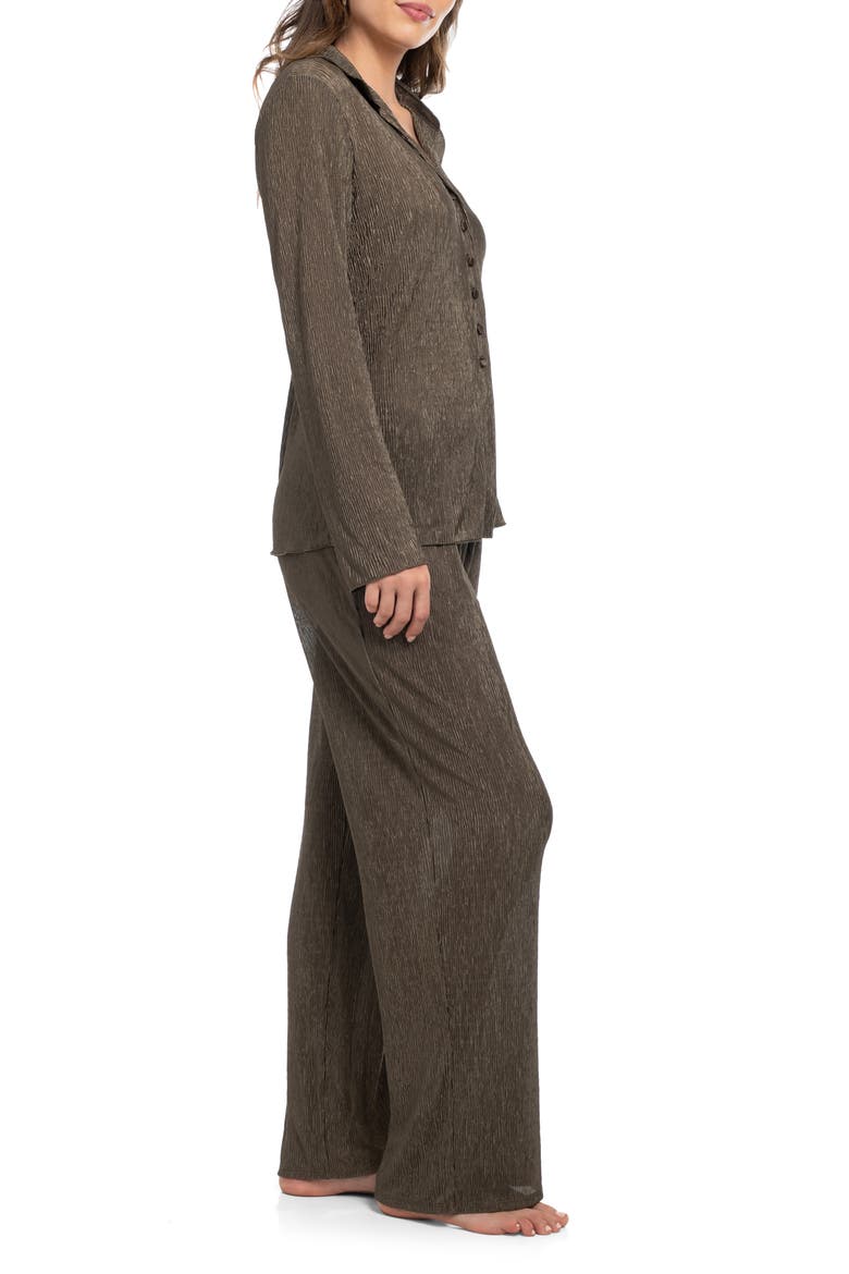 Rib Pajamas, Alternate, color, OLIVE