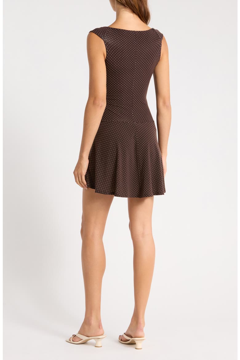 Lennie Polka Dot Drop Waist Minidress, Alternate, color, PIN DOT