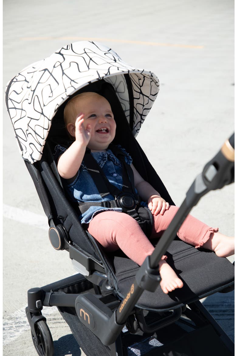 M+ Stroll & Ride Car Seat & Stroller Travel System, Alternate, color, TAUPE/ BLACK L/ BLACK