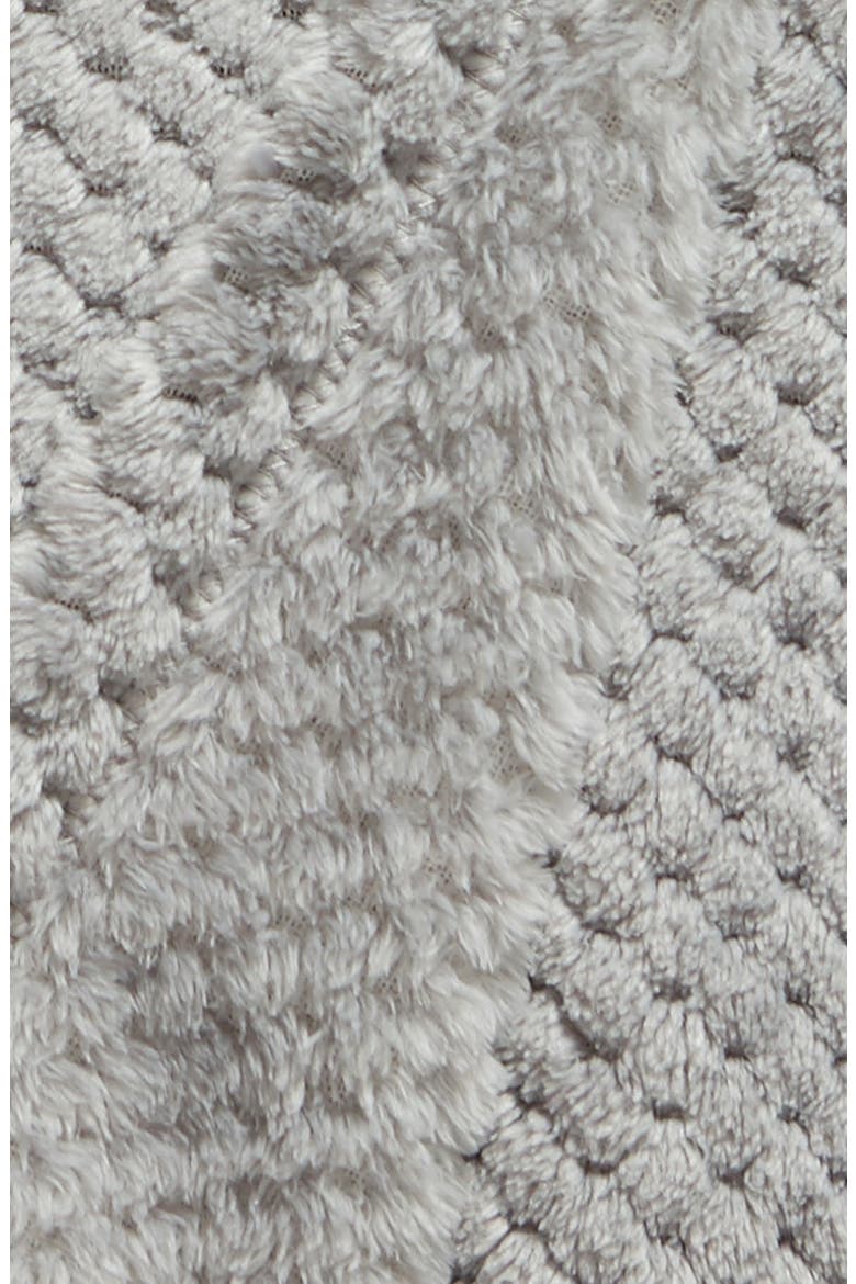 Waffle Plush Throw Blanket, Alternate, color, GREY FROST