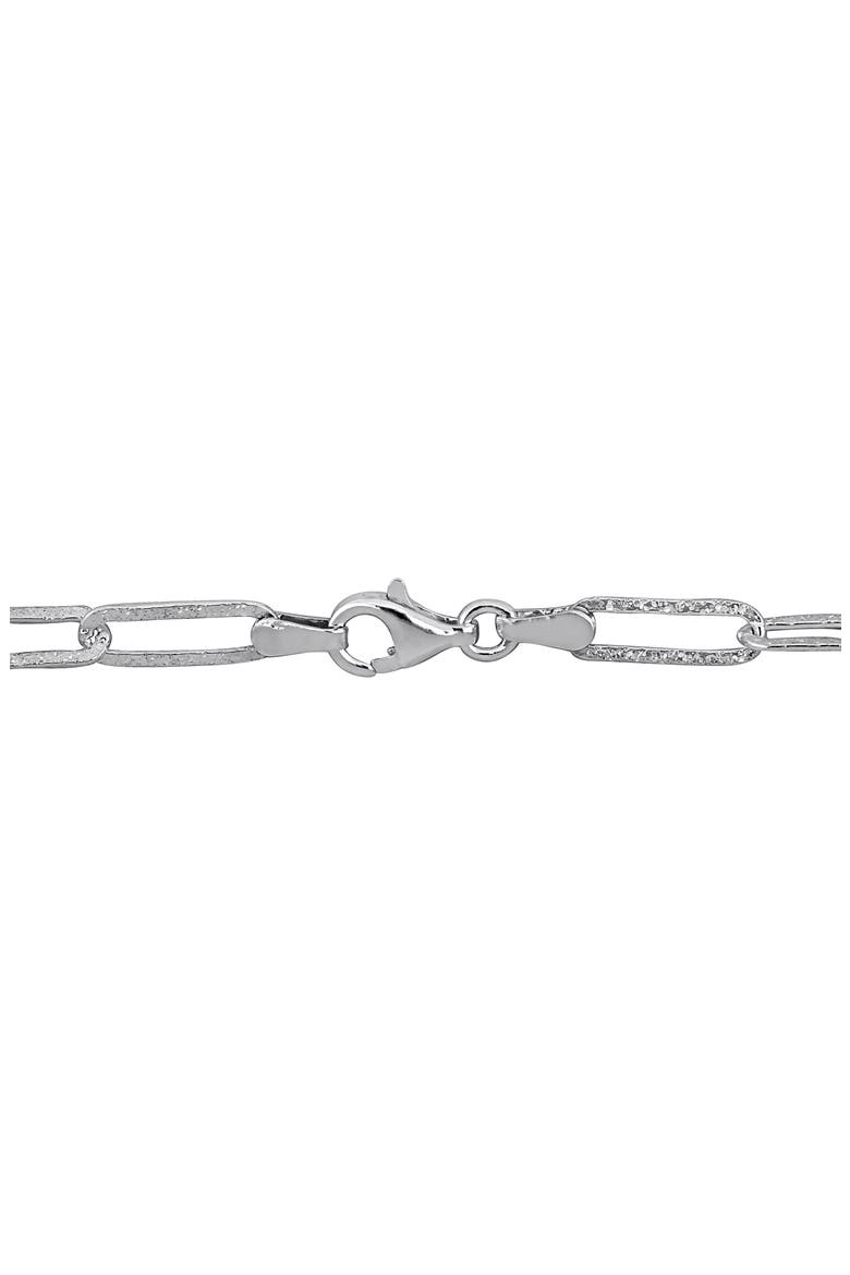 Paperclip Link Bracelet, Alternate, color, SILVER