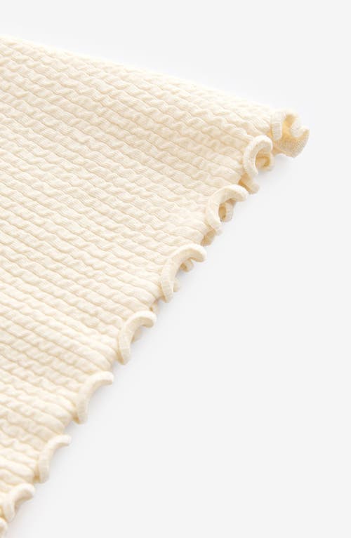 Next Kids' Knit Flare Leggings In Cream