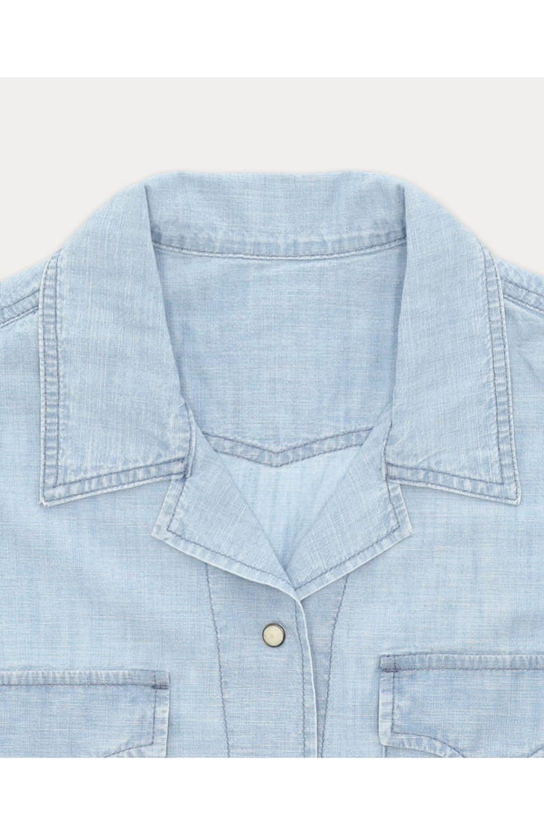 Fortela Berthe Chambray Shirt, Alternate, color, Bleach Wash