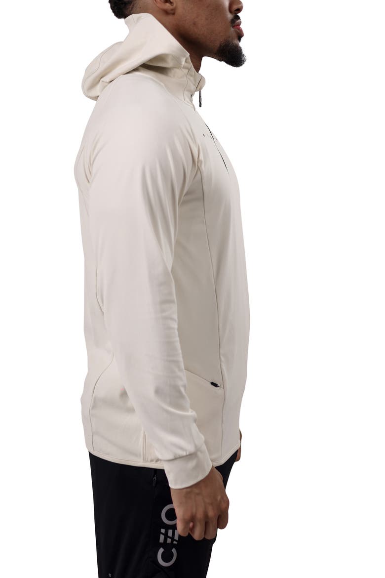 Performance Quarter Zip Hoodie, Alternate, color, WHITE