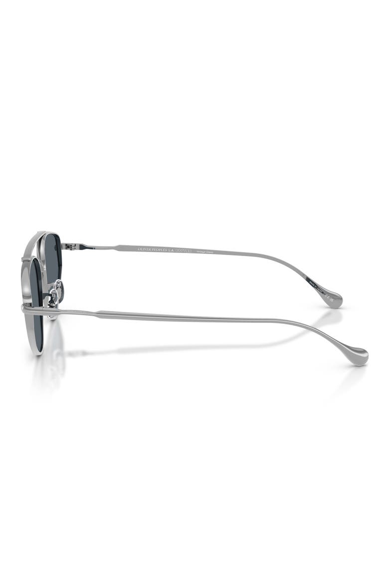 56mm Jil Sander Edition 5 Irregular Sunglasses, Alternate, color, SILVER / BLUE