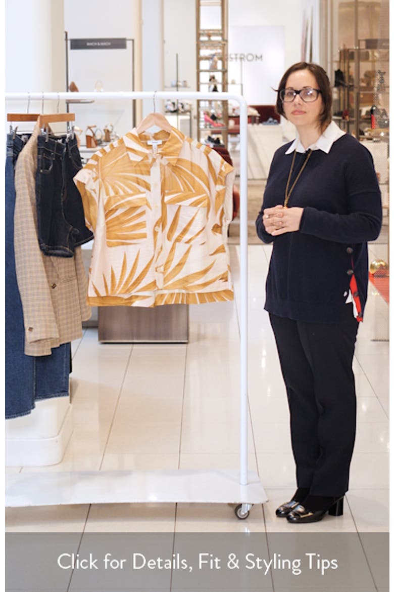 Hanna Frond Print Camp Shirt video