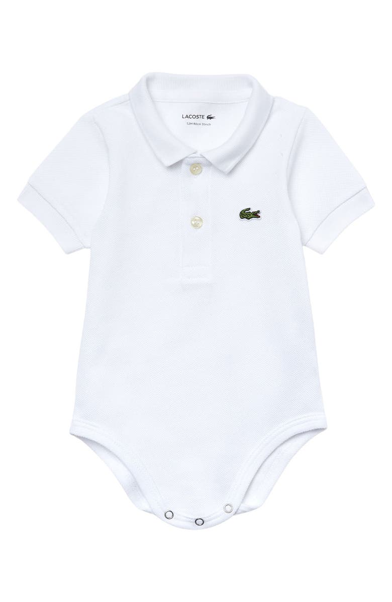Lacoste Cotton Polo Romper, Main, color,