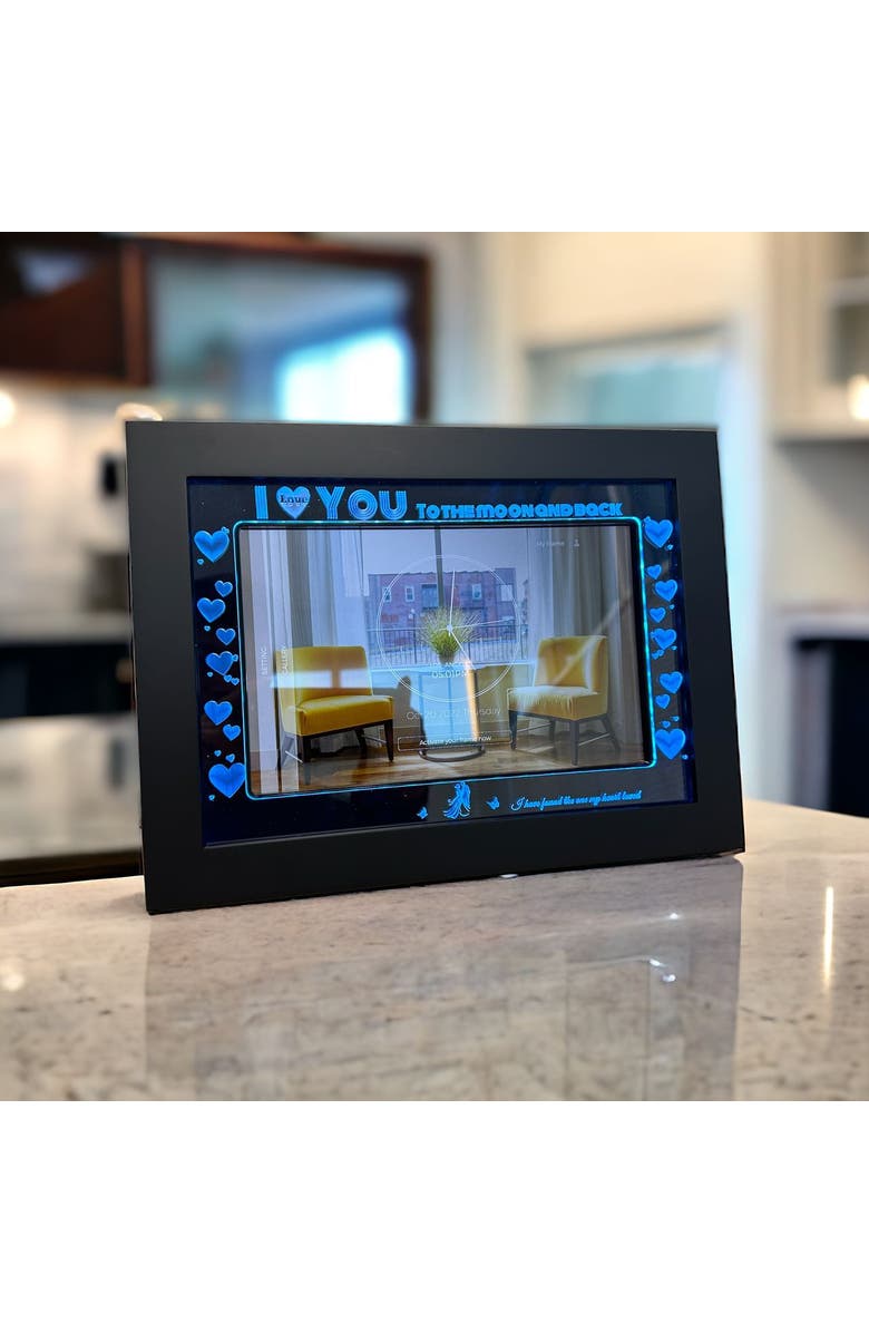 Eco4Life WiFi RGB Lighting Digital Photo Frame 10.1", Alternate, color, Black