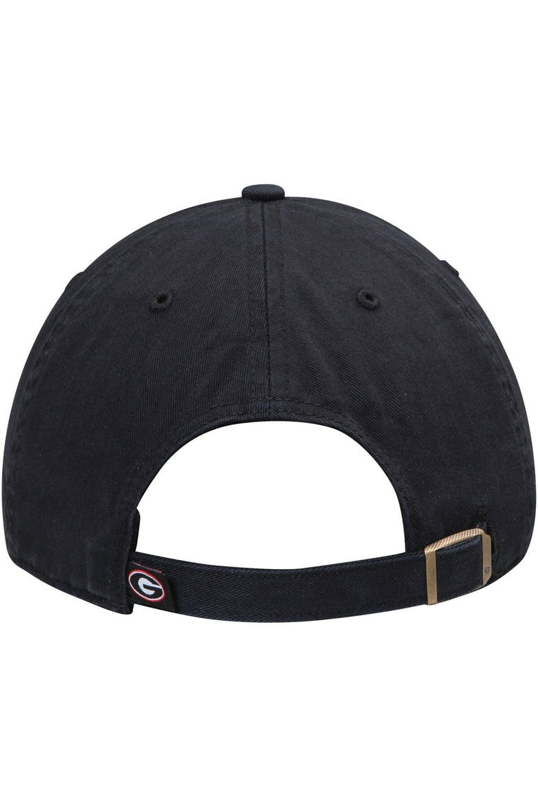 Men's '47 Black Georgia Bulldogs Vintage Clean Up Adjustable Hat, Alternate, color, Black