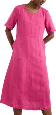 Seasalt Cornwall Grass Wave Linen Midi Dress