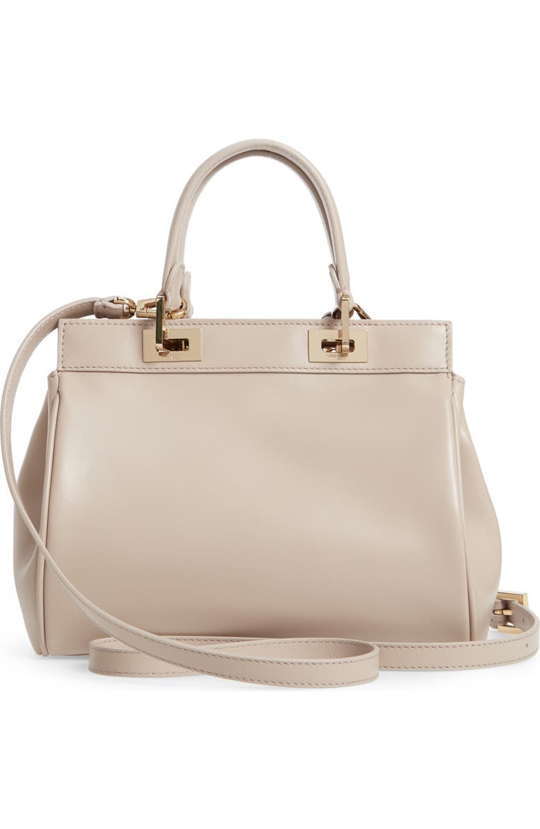Giambattista Valli Small Flore Calfskin Leather Satchel, Alternate, color,
