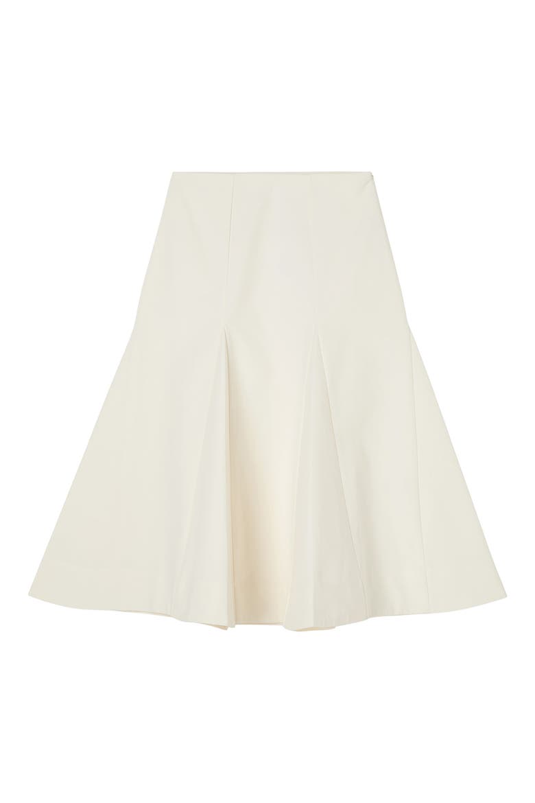 Sculptural Cotton Skirt, Alternate, color, PAPER WHITE