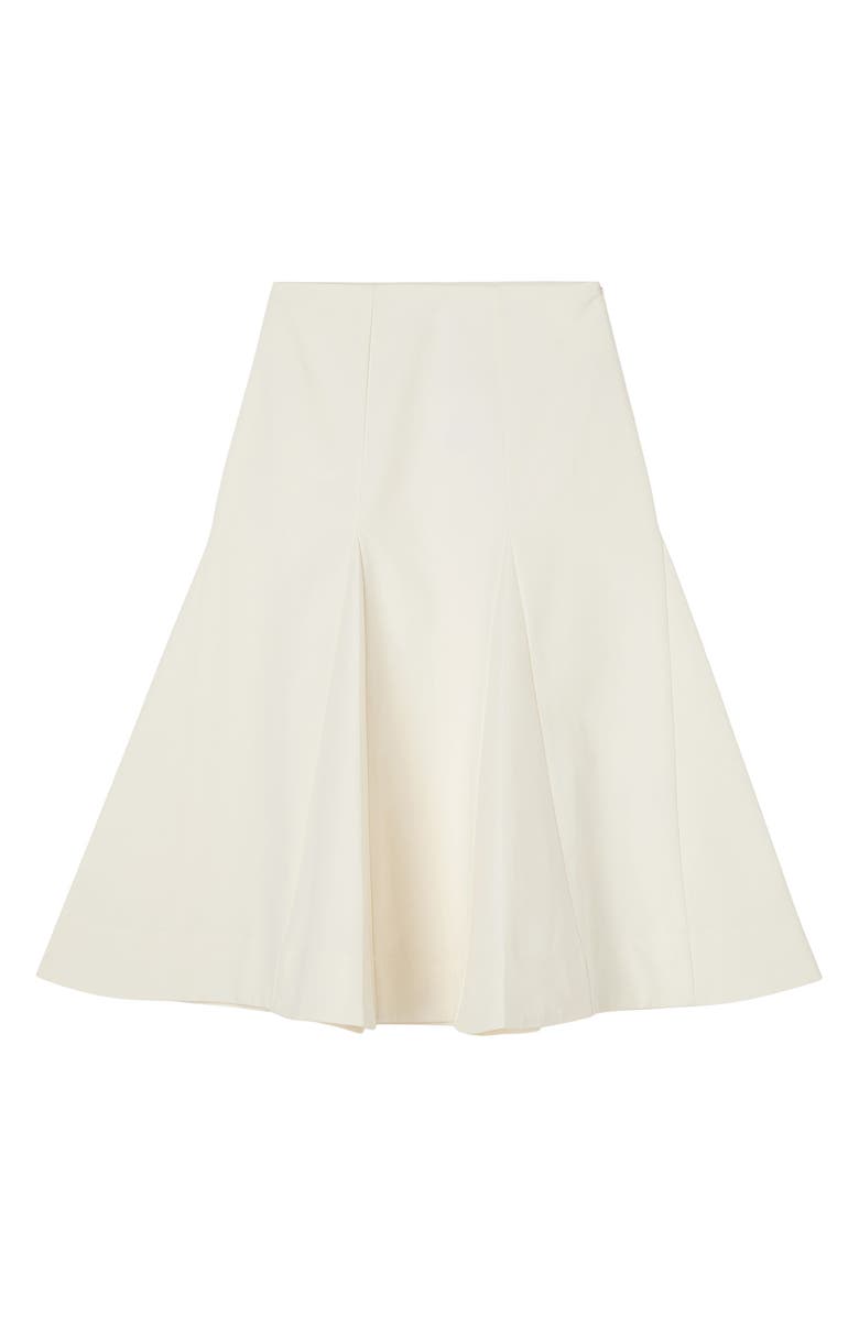 Róhe Sculptural Cotton Skirt, Alternate, color, Paper White