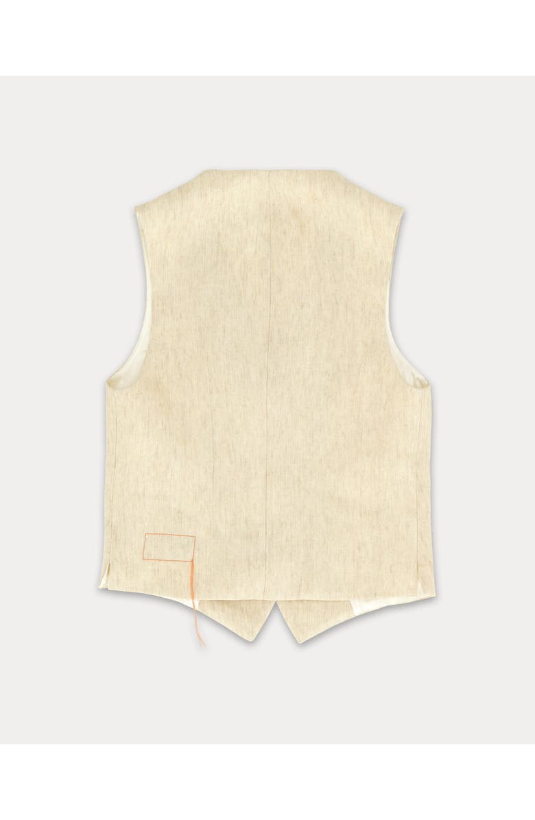 Fortela Demi Linen Vest, Alternate, color, Cream