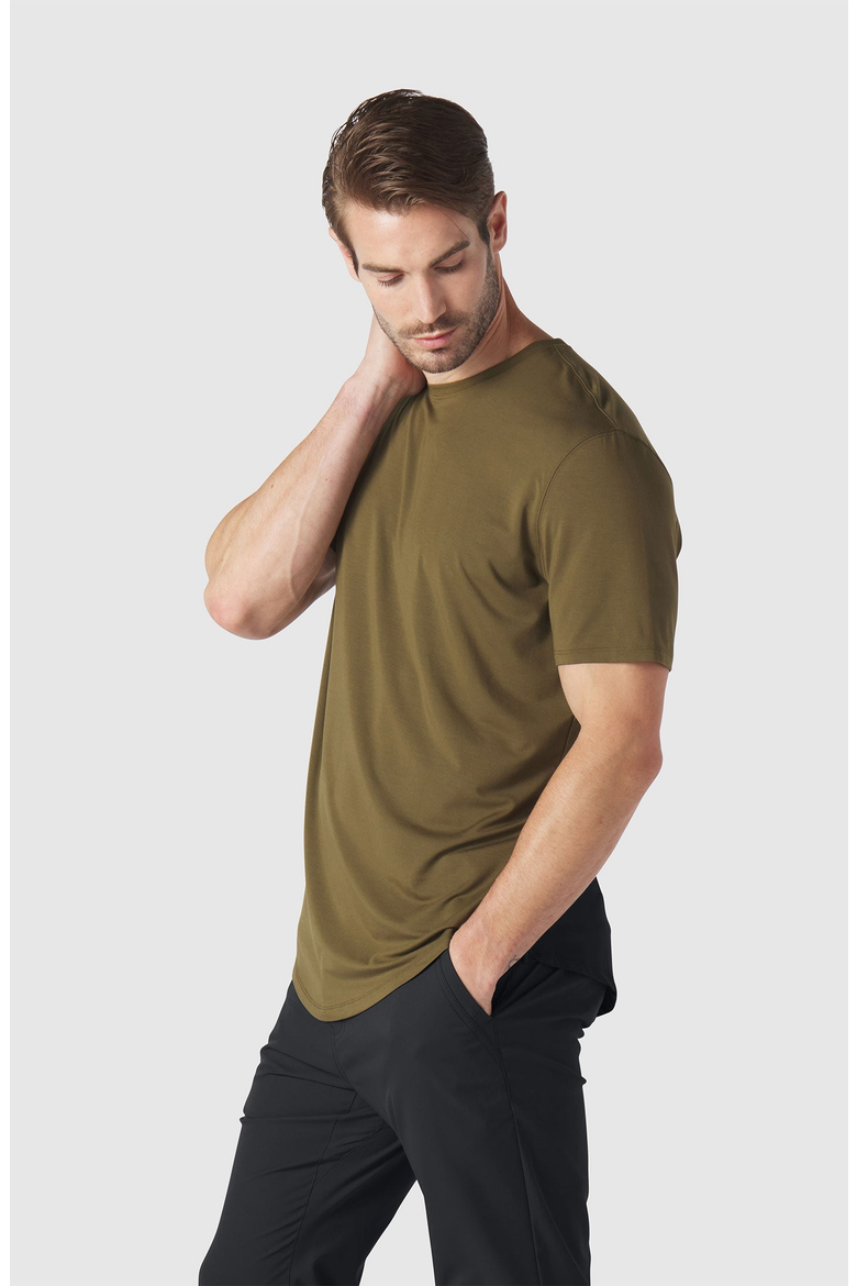 Anytime Tee, Alternate, color, Olive Green