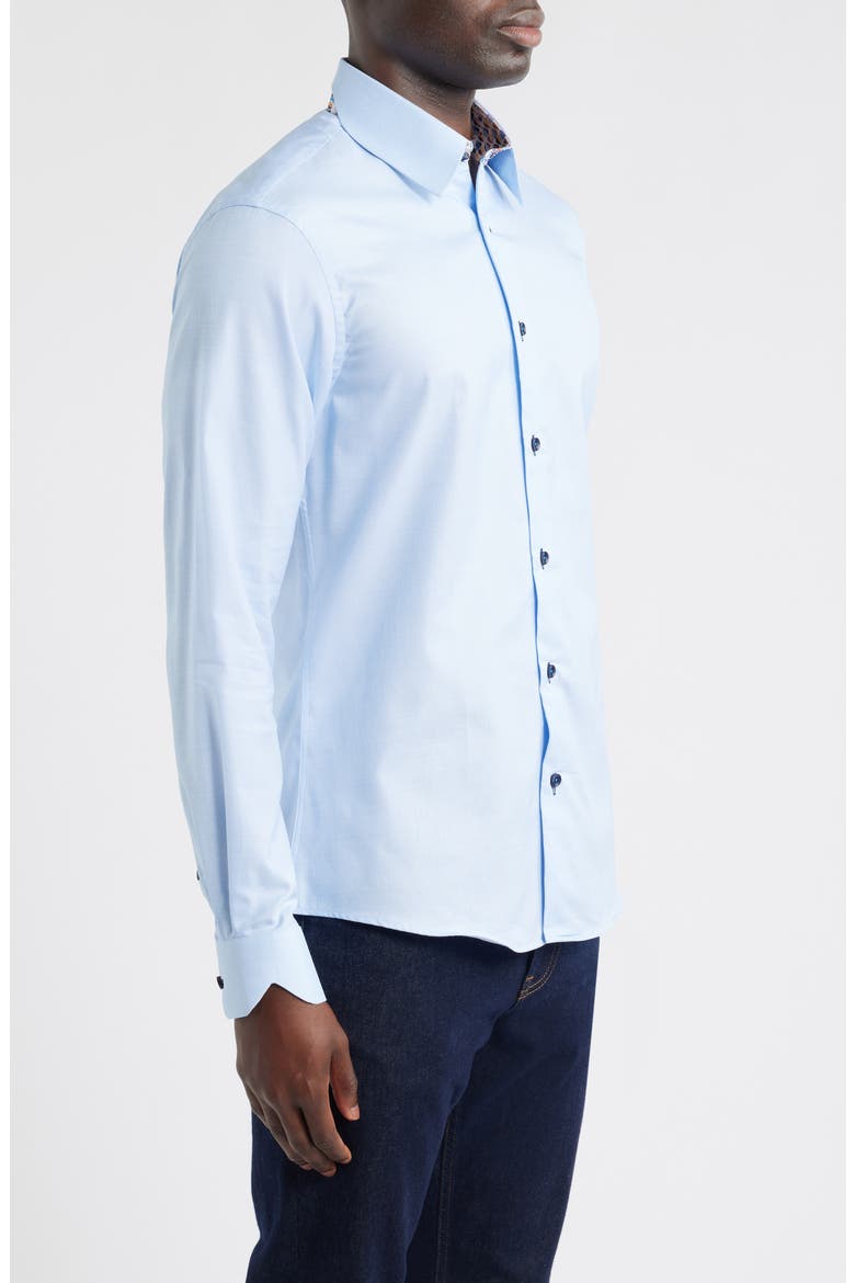 Sinai Collection Luxe Cotton Dress Shirt, Alternate, color, BLUE