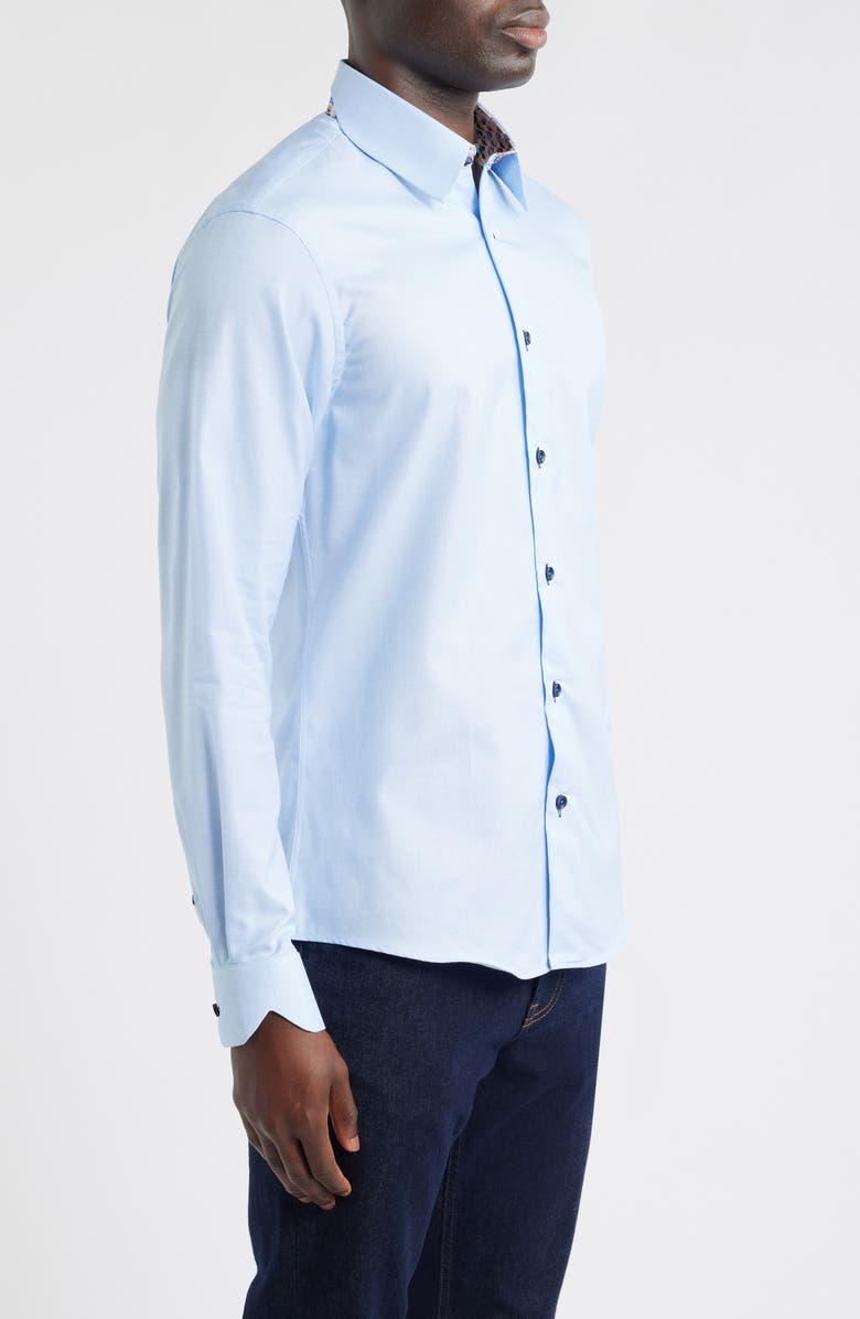 Siragusa Sinai Collection Luxe Cotton Dress Shirt, Alternate, color, Blue