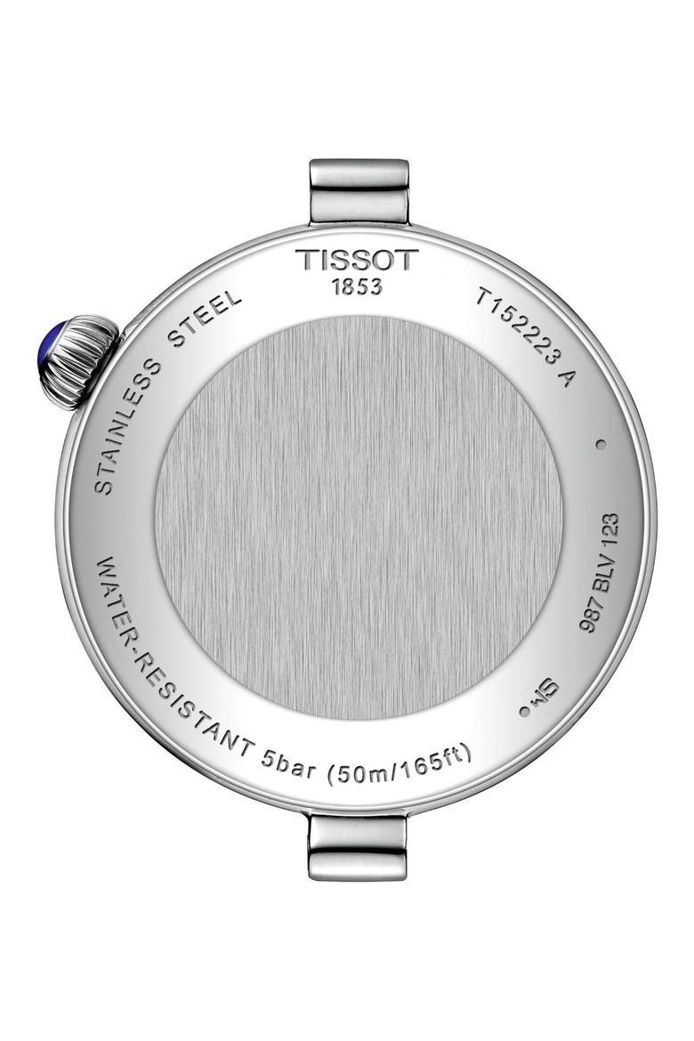 Bellissima Desir Moonphase Two-Tone Bracelet Watch, 36mm, Alternate, color, BLUE STAINLESS STEEL