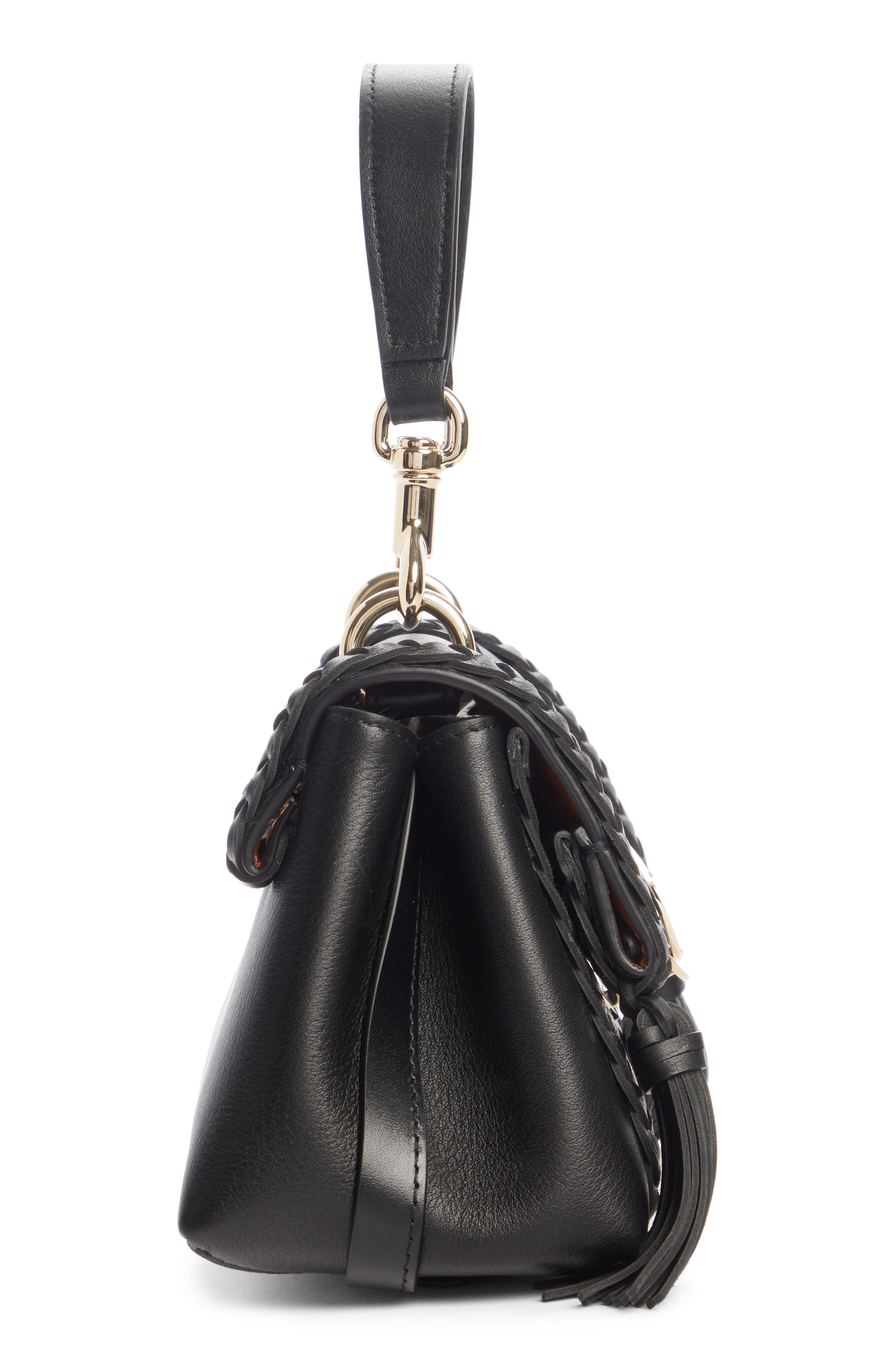 Chloé Mini Penelope Leather Crossbody Satchel, Alternate, color, 