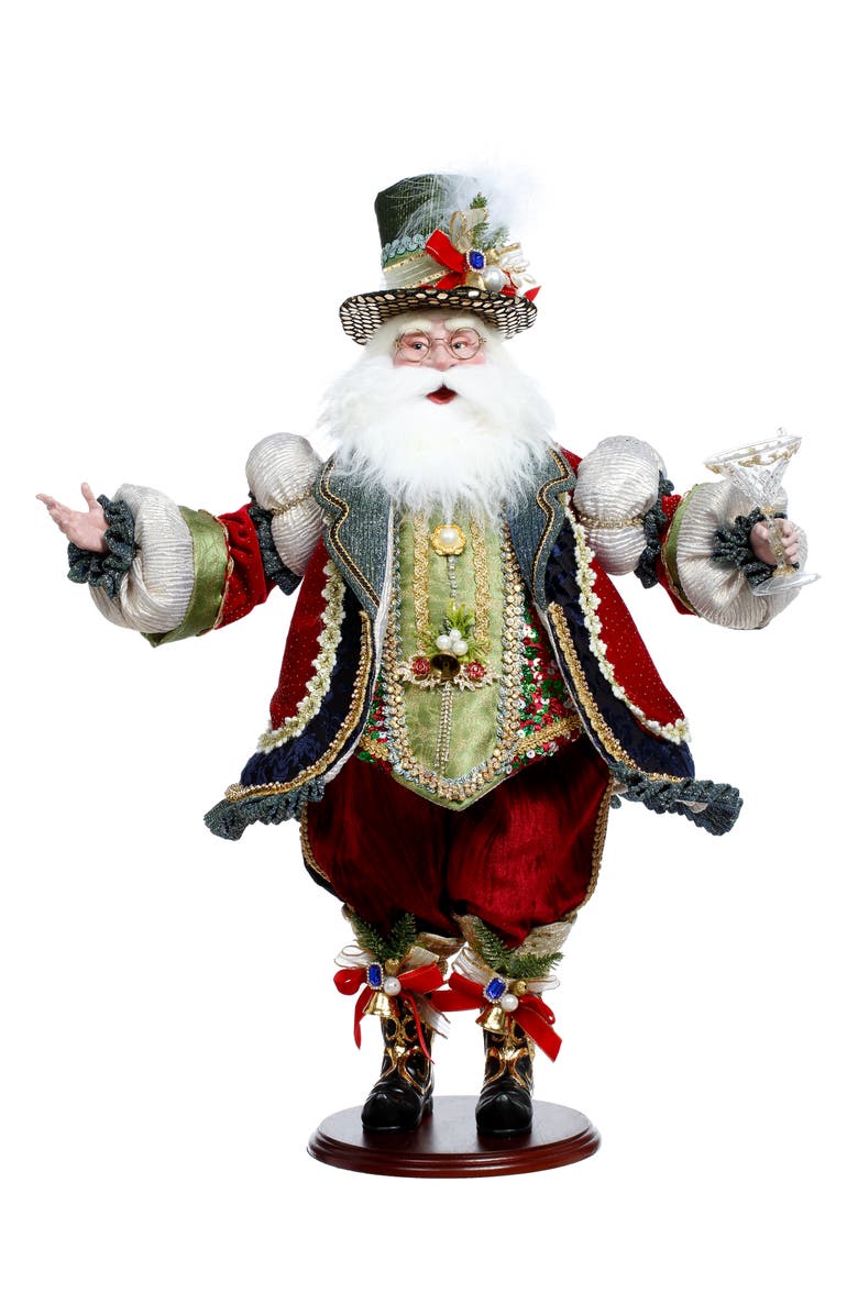 Mark Roberts Cheers Santa, Main, color, Burgundy