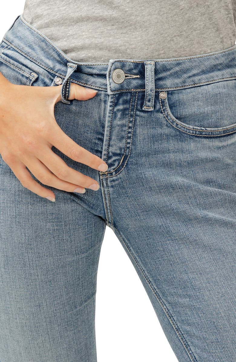 Silver Jeans Co. Suki Curvy Mid Rise Slim Bootcut Jeans, Alternate, color, Indigo